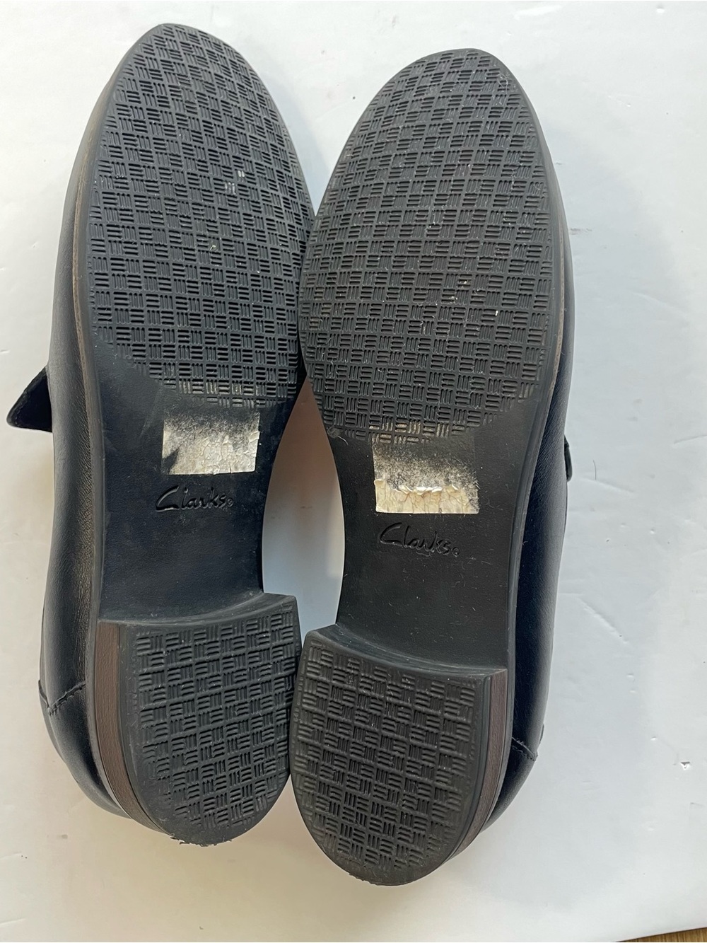 Clarks Collection Black Leather Loafers Slip On Shoes Womens Size 6.5 M Comfort - Picture 8 of 11